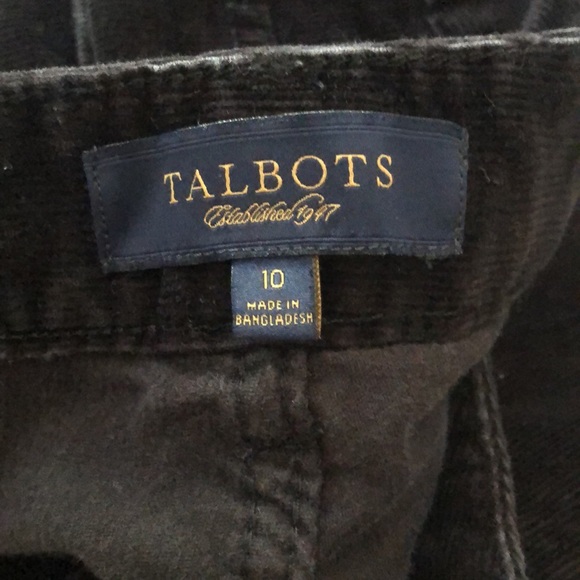 Talbots signature black corduroys size 10 - Picture 3 of 3